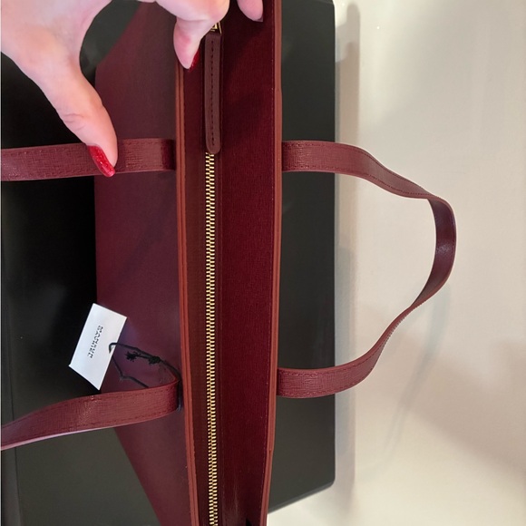 Mansur Gavriel Claret small zip Tote - Picture 6 of 12